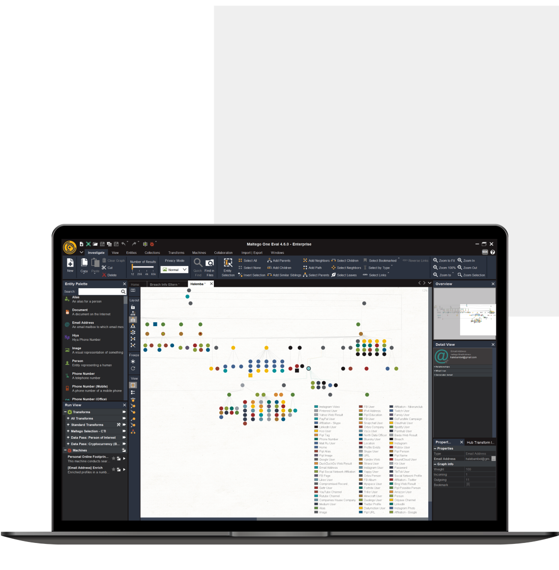 Hierarchy POI Overview on Notebook